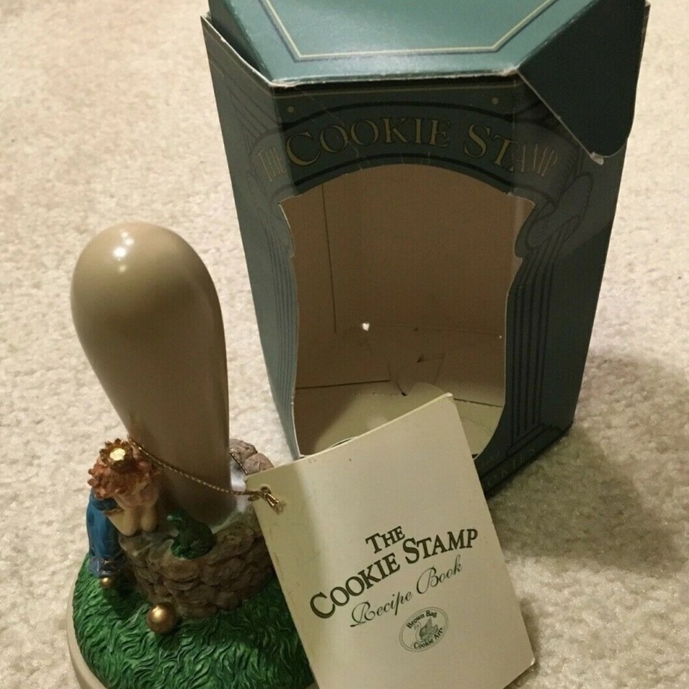 Frog Prince Cookie Stamp Brown Bag Cookie Art 4.5" Tall Fairy Tales No 6 1997